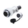 WEIPU WS16 TQ+ZM LED Light M16 Electrical Avaition Connector 2 3 4 5 7 9 10 Pin Adapter Male Plug Female Socket Rear Nut Seat