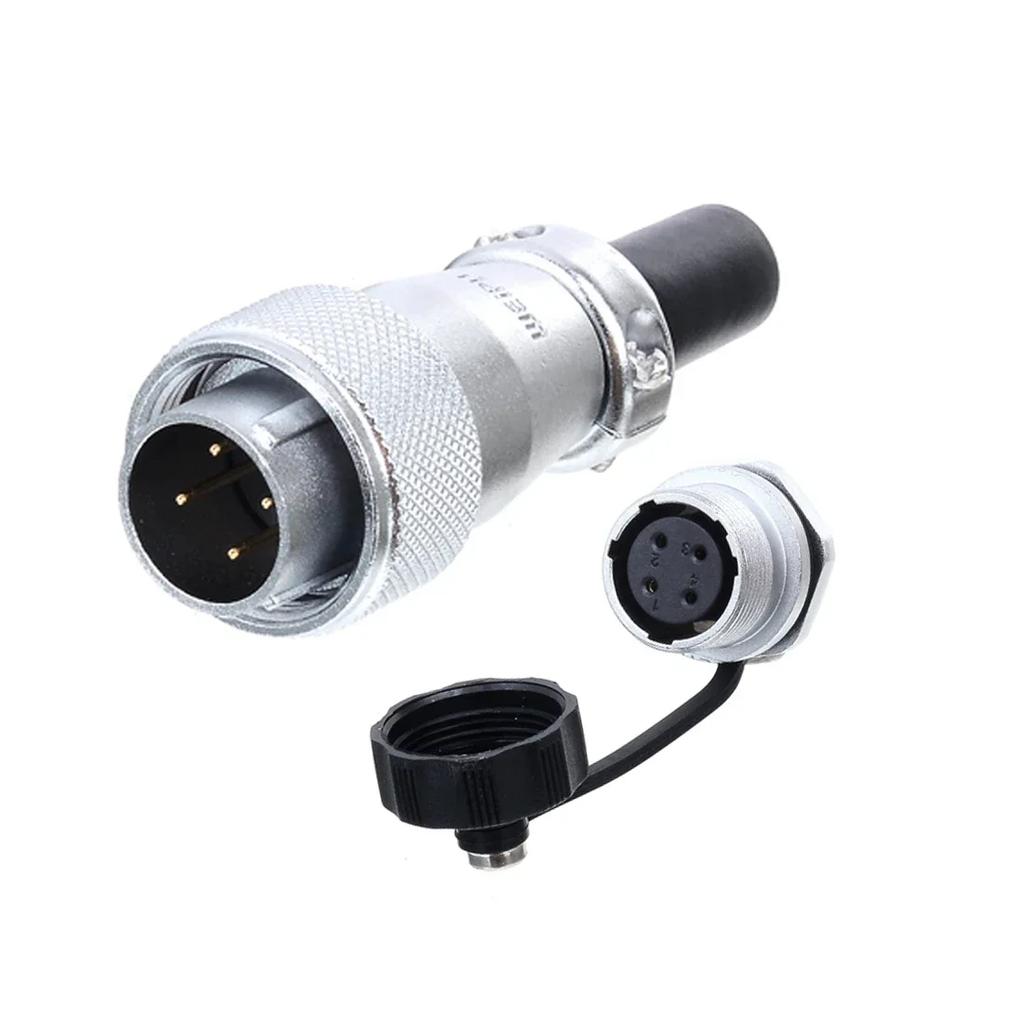 WEIPU WS16 TQ+ZM LED Light M16 Electrical Avaition Connector 2 3 4 5 7 9 10 Pin Adapter Male Plug Female Socket Rear Nut Seat