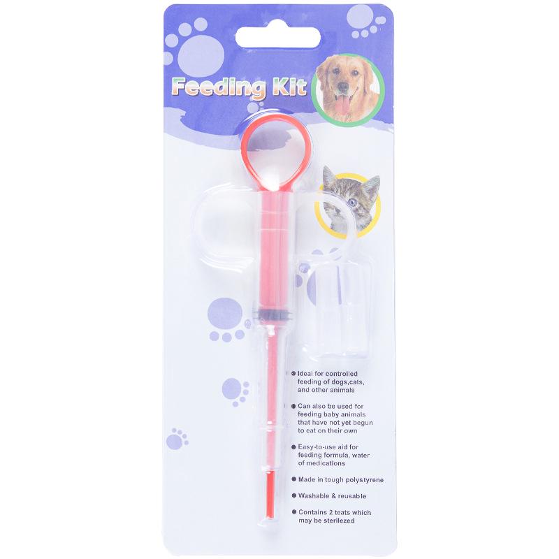 Cat Medicine Feeder: Dual-Use Push-Type Syringe for Pills and Liquid