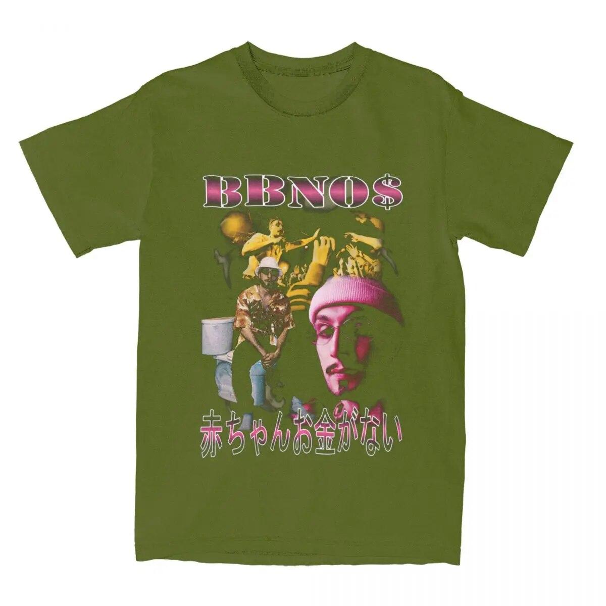 

Винтажная рубашка BBNO $ Bootleg Merchandise унисекс для женщин и детей No Money Rapper юмористическая футболка из 100% хлопка топы с короткими рукавами для взрослых 4XL