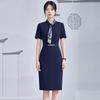 Women's Elegant Short Sleeve Professional Work Dress