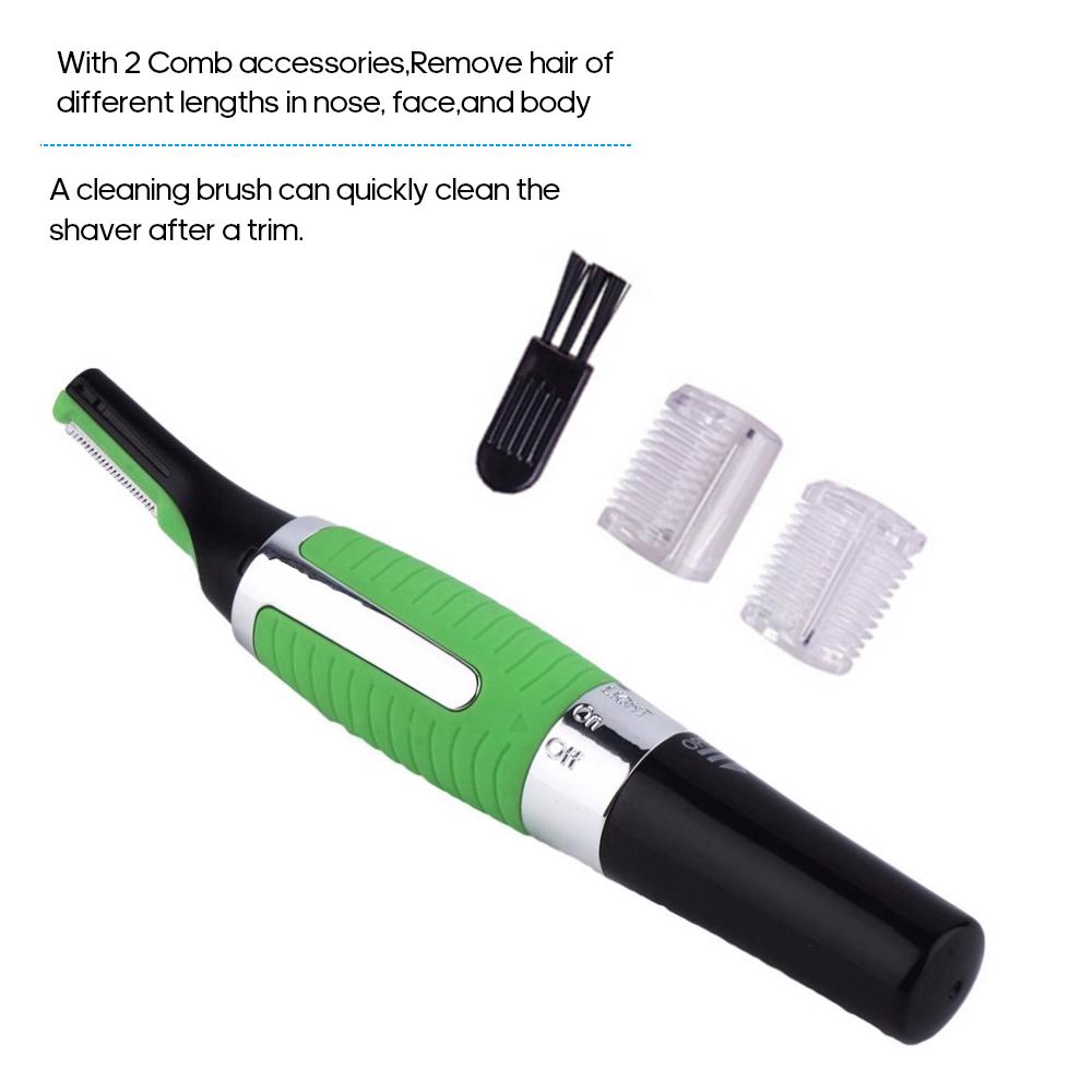 

Hair Trimmer and Shaver Electric Shaver for Men Professional Allergy proof Trimmer for Face Neck Nose Eyebrows and Body зелёный