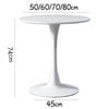 European Simple Round Dining Table for Home, Balcony, or Coffee Shop