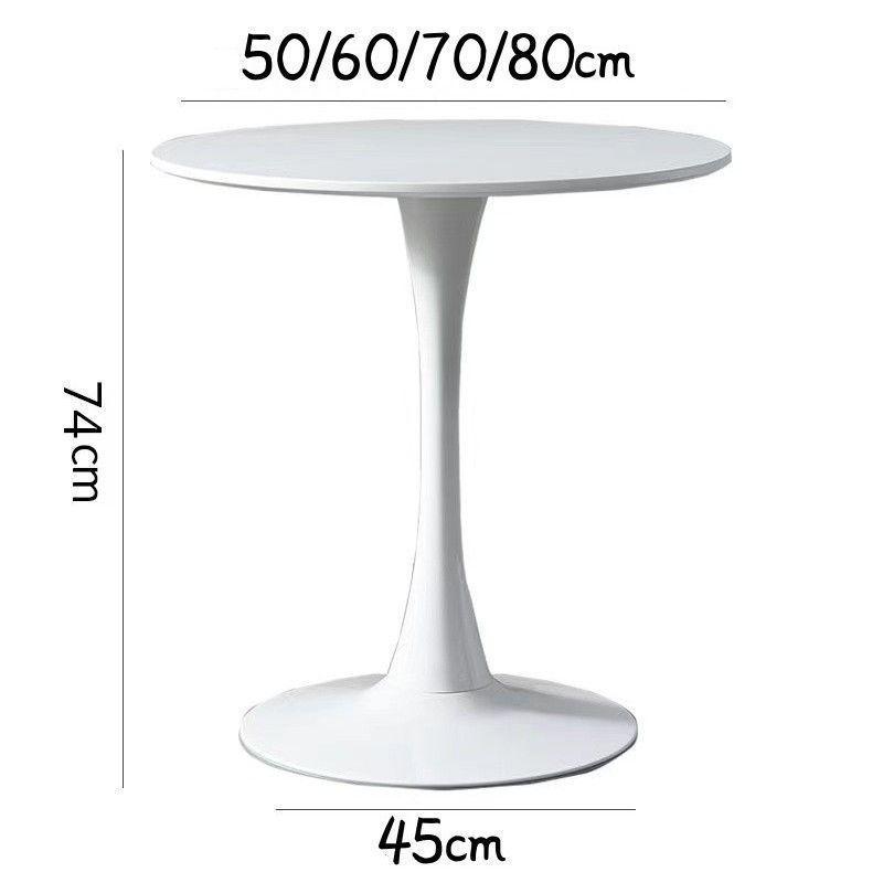 European Simple Round Dining Table for Home, Balcony, or Coffee Shop