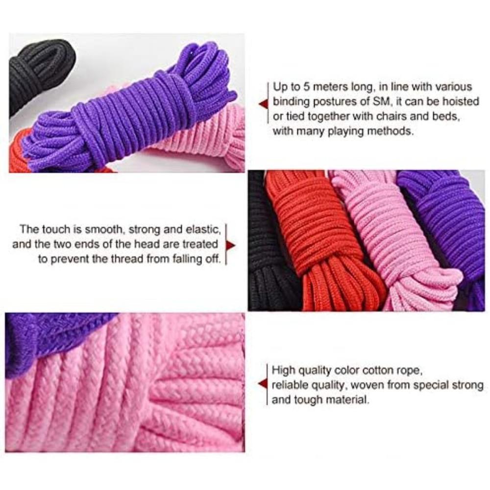 Cotton Rope Slaves Play Fetish  Femdom Bondage Soft Rope Couples Training Adult Game Self Bondage Sex Dice Pen Sexy Toys