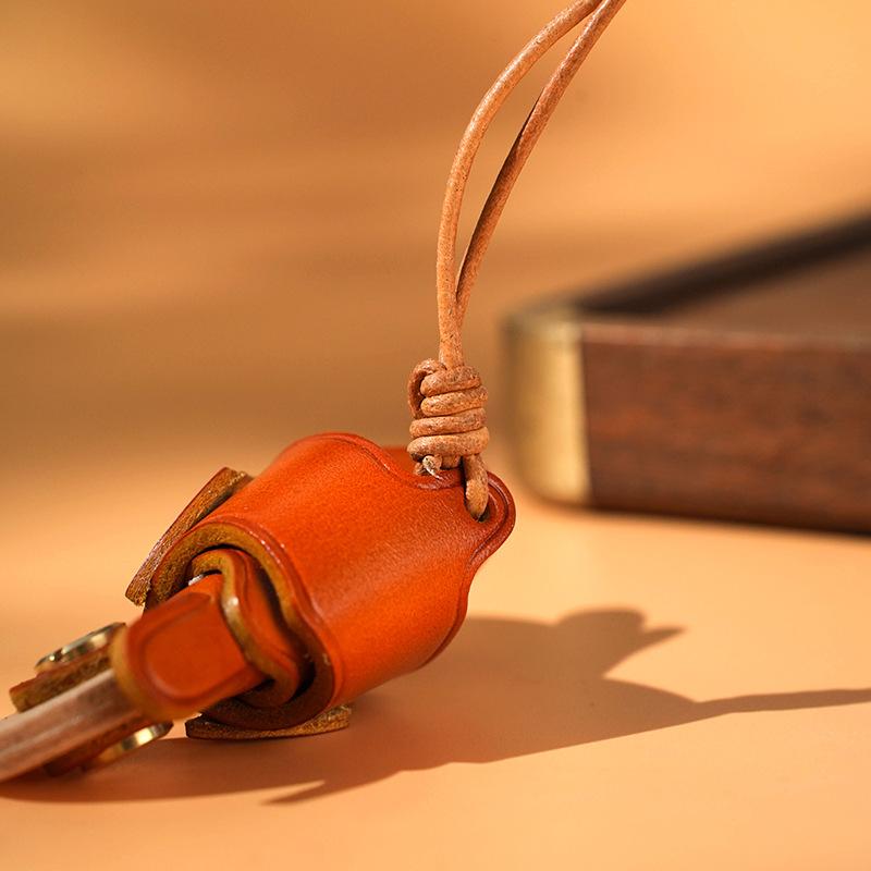 Leather Mini Motorcycle Bag Pendant For Bags Handmade Cute Vintage Charm Accessories Birthday Gifts Bag Charm