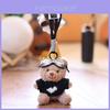 Pilot Teddy Bear Keychain Pp Cotton Plush Toy Bag Charm Gift For Kids Teens Decor