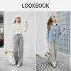 Women's High-Waist Loose Fit Flared Leg Casual Pants