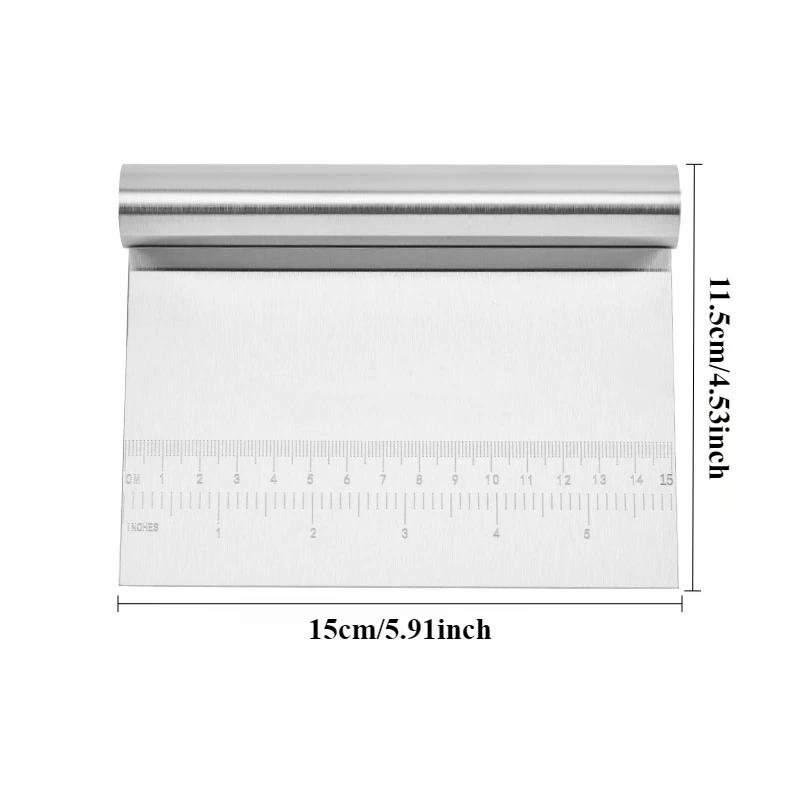 

Кухонные принадлежности из нержавеющей стали Скребок для торта Кухонная утварь Машина для резки теста Кулинарный шпатель для сахара Формы для выпечки