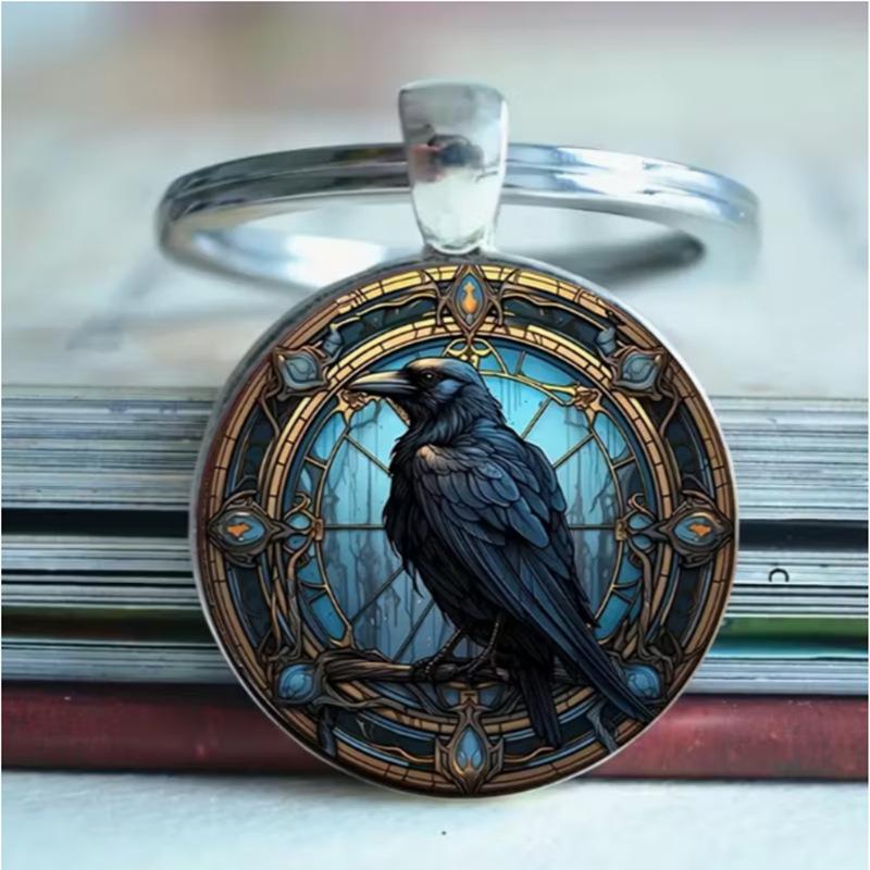 Přívěsek na klíče s drahokamem Badge Time, přívěsek Cross Border, kovový přívěsek na klíče