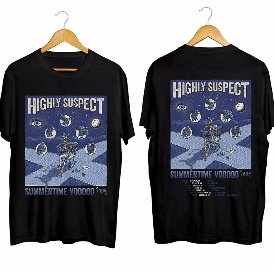 Highly Suspect Summertime Voodoo 2024 Tour T-shirt, size S-5XL MI822 Unisex T-Shirt XL