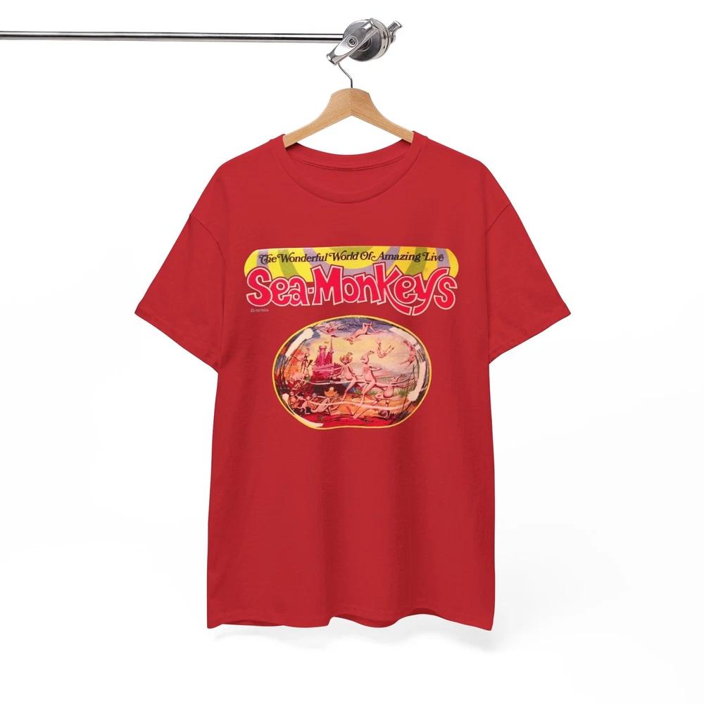 The Amazing Live Sea-Monkeys T-Shirt, Stanley Desantis 70s Comics Books Unisex S