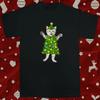 Tabby Cat Funny Christmas Tree Christmas Unisex Tshirt