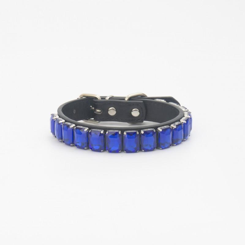 Luxury Rhinestone PU Leather Adjustable Pet Collar Dogs Cats Fashion Jewelry All Sizes