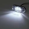 10pcs LED Car Truck Trailer RV Oval 2.5" Side Clearance Marker Lights Clear EOA
