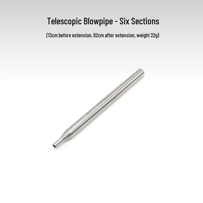 Stainless Steel Retractable Blowpipe Bellows Fire Starter Tool