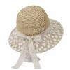 Straw Hat Female Japanese Small Fresh Lace Straw Hat Summer Travel Sun Protection Hat Big Brim Beach Sun Hat