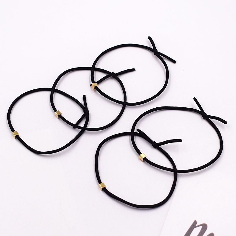 

Косички Корейский Элегантный Тонкий Черный Маленькая Резинка для Волос Very fine knots -20 pieces