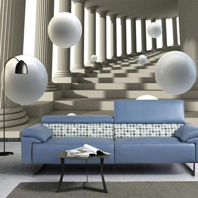 Muurbehang Modern 3D Romeinse Zuil Abstracte Ruimte Sfeer Fresco Woonkamer TV Sofa Achtergrond Behang