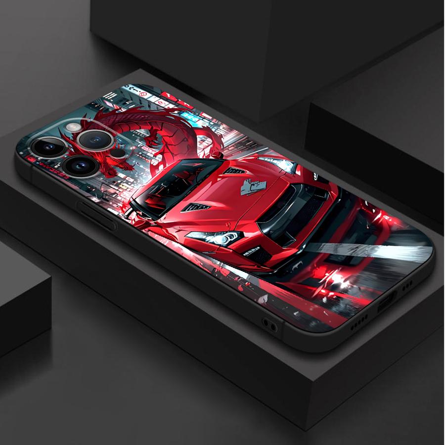 Cool Car Black Soft Shell Case for Google Pixel 8 Pro 6a 7 Pro 6 Pro 9a 9 Pro XL 7a 8a
