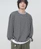 Modernoment Striped Oversized String Long Sleeve [Gray]