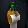 Riding Frog Roll Paper Holder Wall Mount Bathroom Kitchen Unicycle Animal Toilet Paper Towel Tissue Dispenser Storage Rack Birthday Gifts