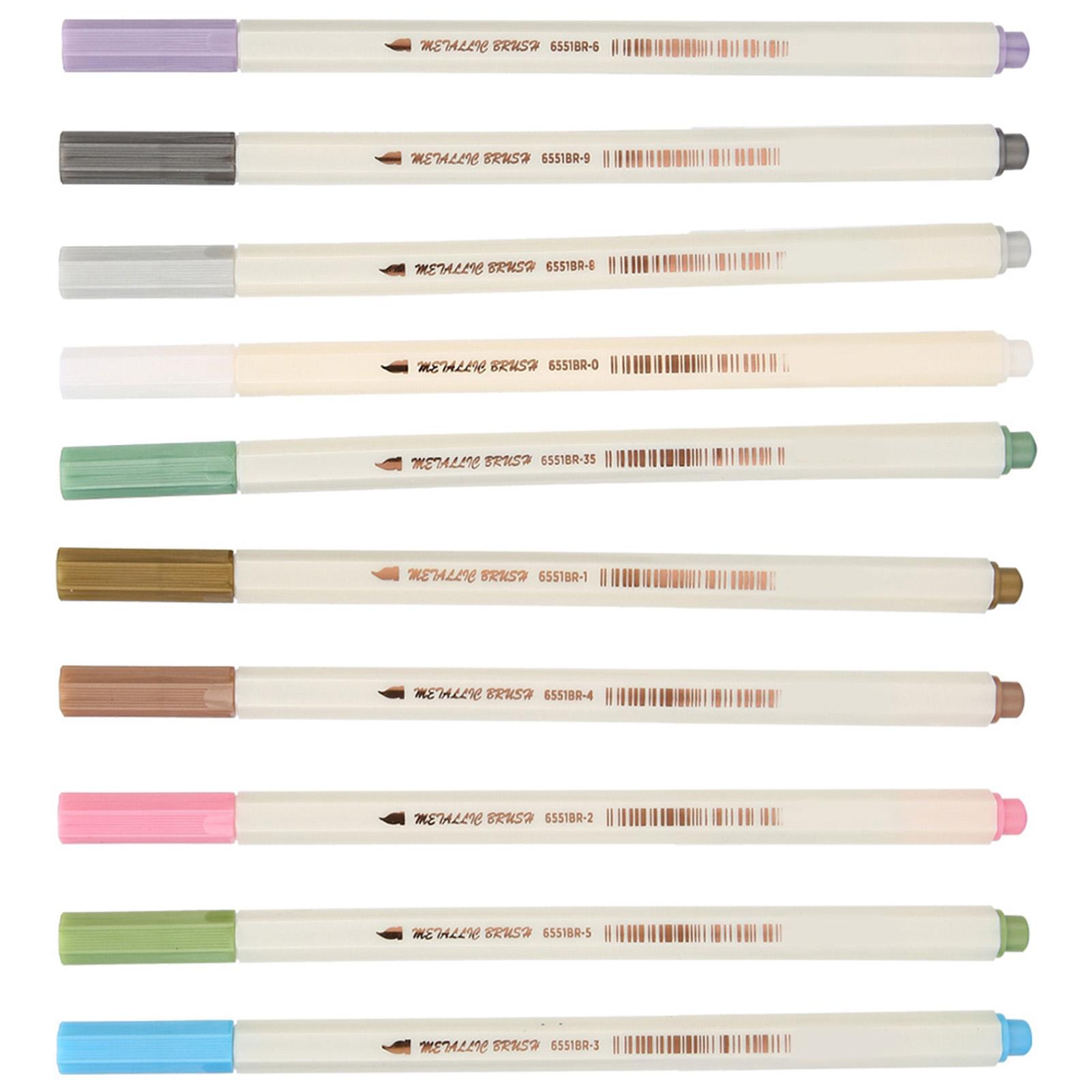 

Мягкая металлическая ручка для рисования Художественные принадлежности Инструменты для рисования для обложки альбома Темная бумага 6551BR Мягкая ручка