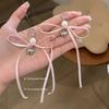 Y2K Pink Ribbon Bowknot Stud Earrings For Women Fashion Korean Personality Girl Party Zircon Gifts
