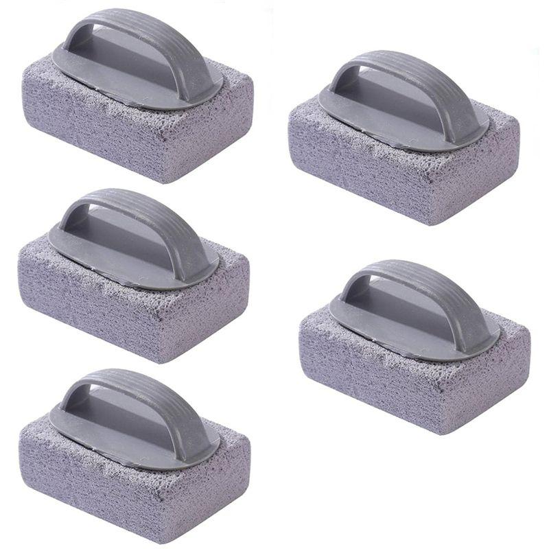

M-Modern-5PCS Hand-Held Pools Pumice Stone, Pool Cleaning Blocks With Handle, Swimming Pumice Pool Tile Stone For Clean Pool Til сірий колір