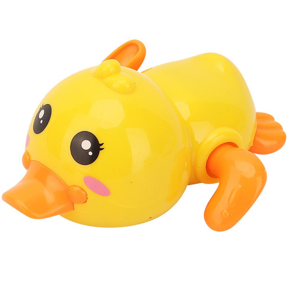 Baby Bath Toys Children Bathing Cute Swimming Duck Water Playing Toys Clockwork Car Cartoon Vehicle Baby Bath Toy for Kids Gift