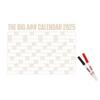 The Big A Calendar2025 Full-Year Wall Calendar With 2Pcs Dry Erase Pen And 100Pcs Sticky Notes For Office And Home Wall Calendar