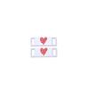 Luminous Shoe Lace Metal Buckle AF1 Heart Love Decorations Shoelaces Buckles DIY Sneaker Shoe Laces Lock Accesories New 1Pair