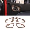 4PCS Wood Grain Door Handle Bowl Covers for Chevrolet Colorado 2014+ Accessories