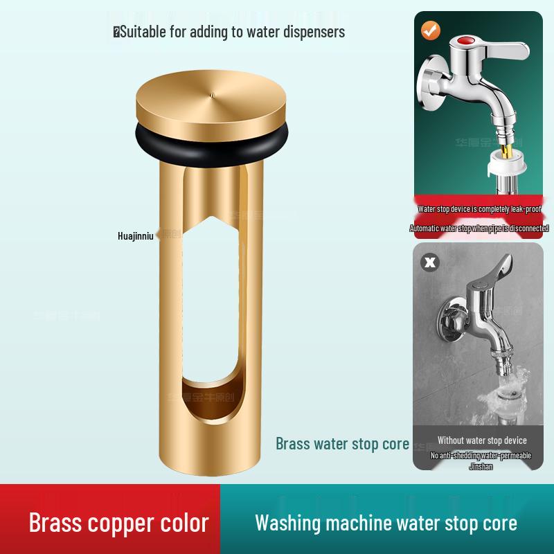 Washing Machine Automatic Shut-off Valve Adapter - 4-Point Water Outlet & Inlet Hose Conversion Accessory