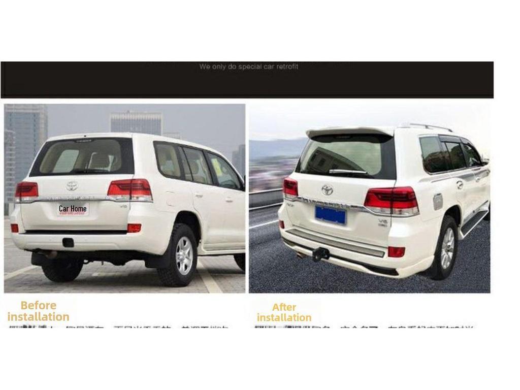 Compatible Rear Middle Roof Spoiler for 2008-2024 Toyota Land Cruiser LC200/FJ