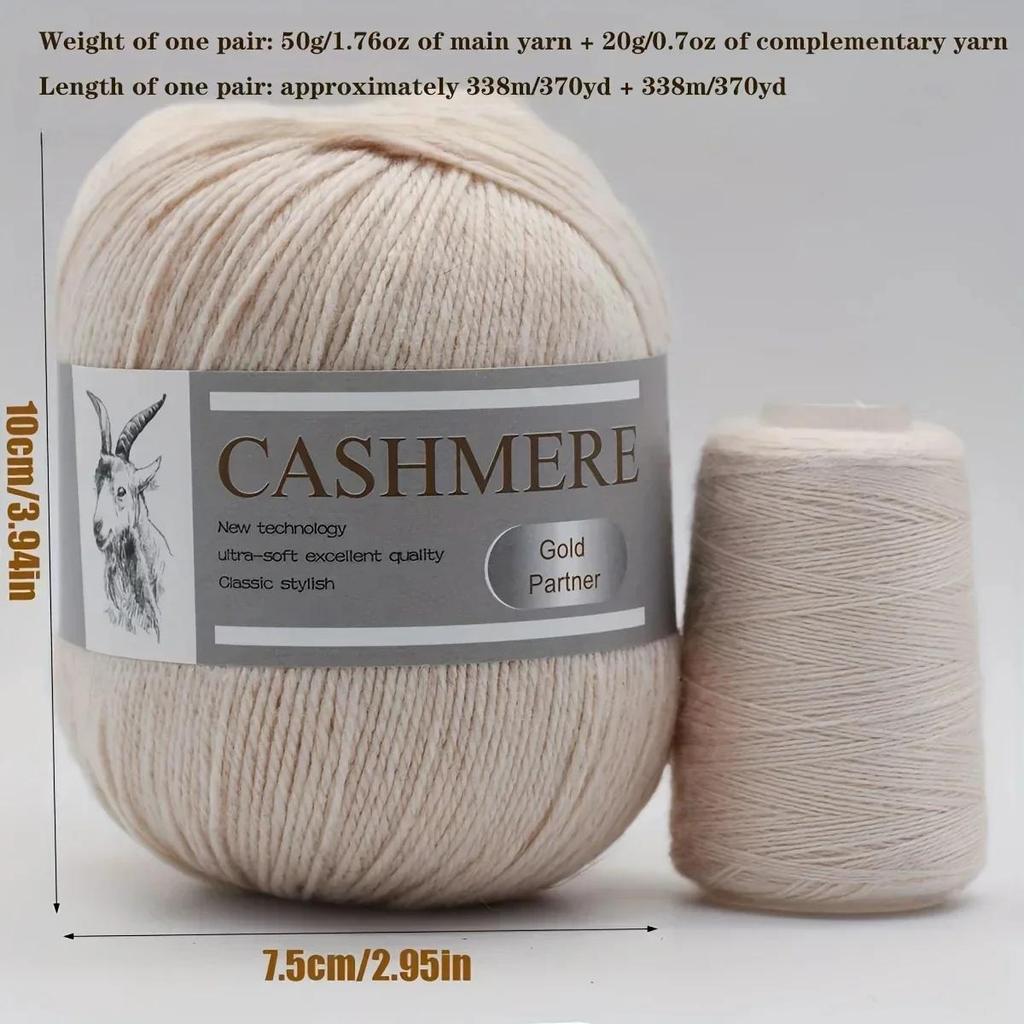 6 Pcs Cashmere Blend Yarn Worsted Weight Bundle for Coats Machine Washable Ultra Soft Knitting Crochet Yarn DIY Crafts