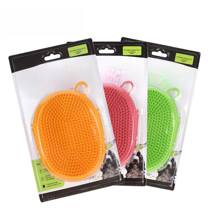 Double-Sided Pet Bath & Massage Brush for Dogs and Cats