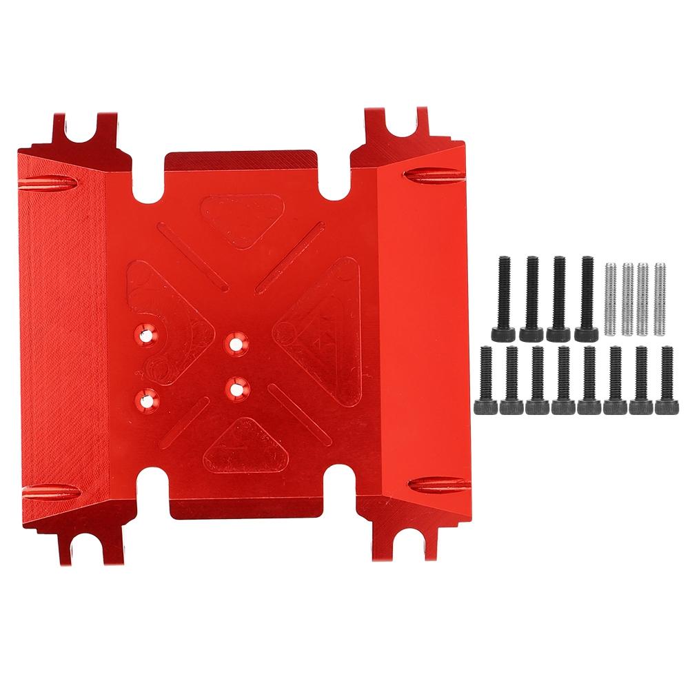Center Gear Box Mount Skid Plate Accessory Fit for AXIAL WRAITH 90018 90048 1 10 RC CarRed