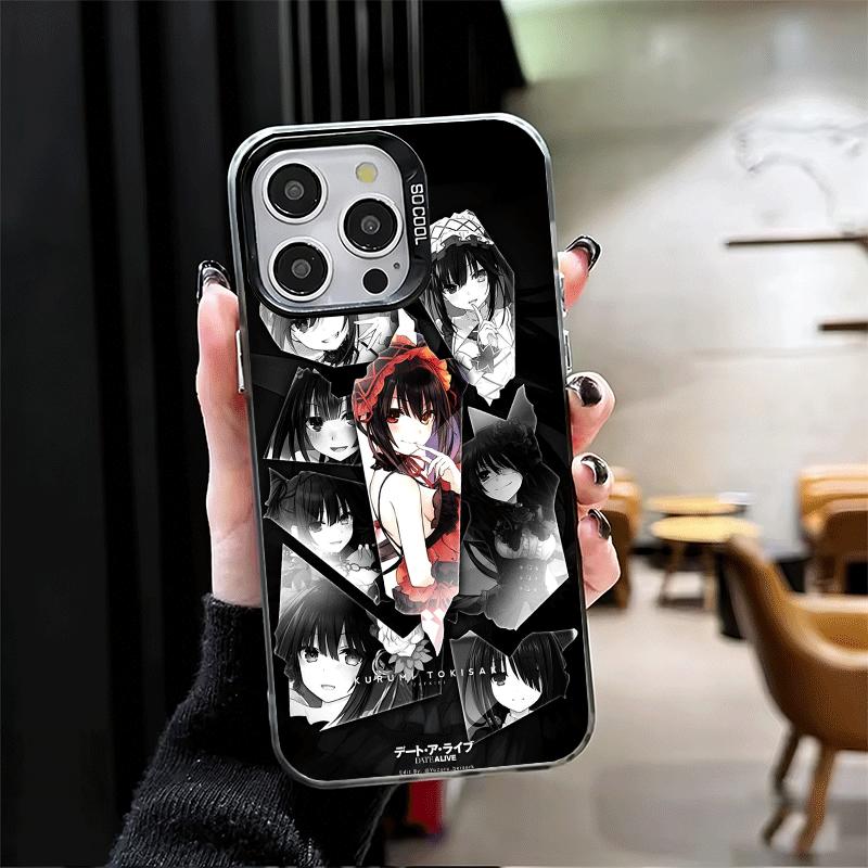 Date A Live Tokisaki Kurumi Soft Phone Case for iPhone 15 16 17 Pro Max 17Air 16E 14 Plus 13 12 Mini Shockproof Cover Back Shell