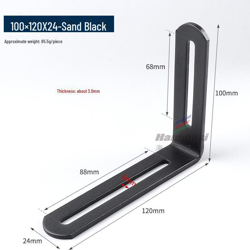 Stainless Steel Adjustable L-Shaped 90° Angle Bracket Connector