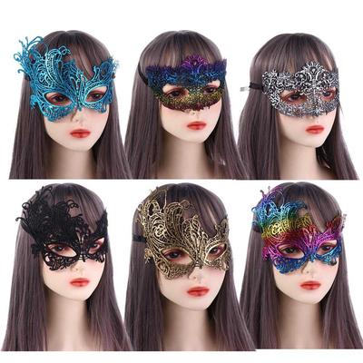 Supply Cosplay Prom Props Face Mask Costume Lace Masquerade Dance Masks Party Supplies Venice Mask