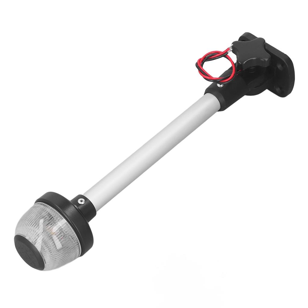 Fold Down Boat Stern Light 12in White LED 4500K 3NM Visibility IP67 Waterproof 8‑30V DC Anchor Light