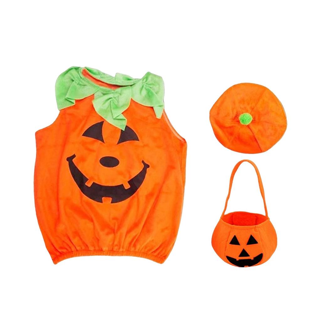 Baby Halloween Pumpkin Costume Cosplay for Fancy Dress Props