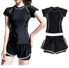 Školní oddělený tankini top a spodní díl, fitness rash short, pro dívky ze střední a základní školy [InSomila] Dámské plavky, Plavky, Set,