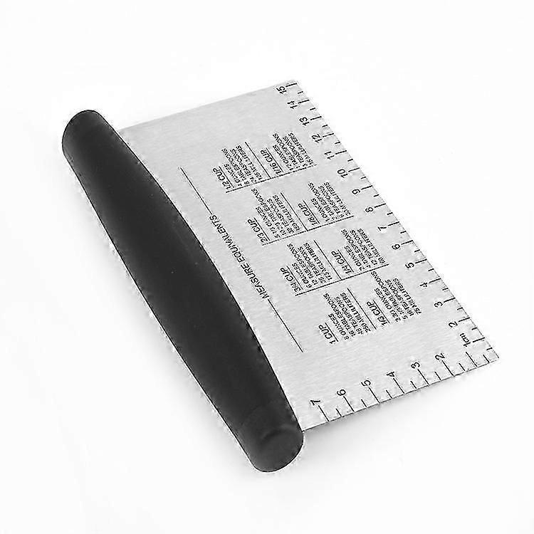 Kitchen Table Scrapers and Choppers, Stainless Steel Pastry/Dough/Food Cutting Tools for Cake Pizza Bread, Grilling, Baking Cooking - 1 Pack