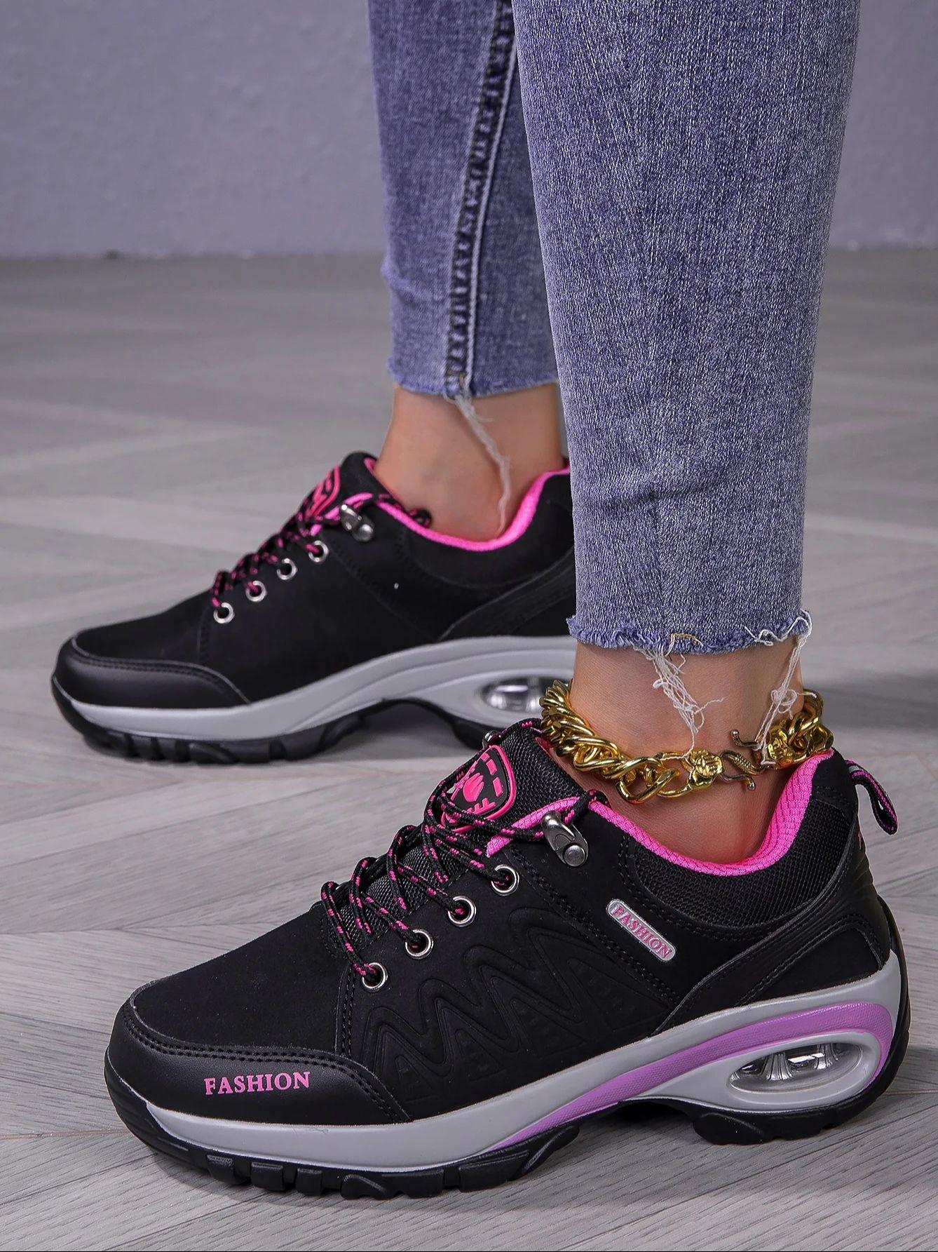 Women s Hiking Shoes Spring and Autumn Anti-Slip Cross-Country Running and Hiking Sports Shoes 36