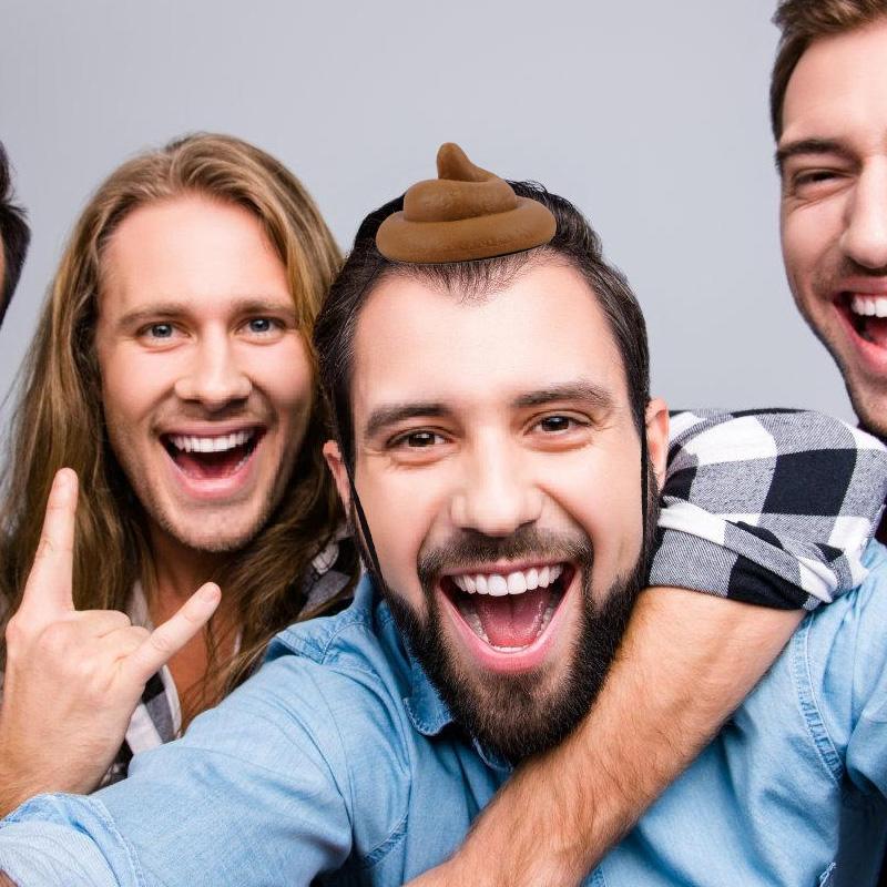 3Pcs Simulated Poop Hat Funny Headwear for Kids Prank Toys Christmas Halloween Party Supplies Adults Cosplay Accessories Props