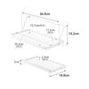 Yamazaki Jitsugyo 10677 Drainer Basket that Can Dry Water Bottle Upright, White W36.9 x D18.8 x H5cm Tower Drainer Rack Water Bottle Tableware