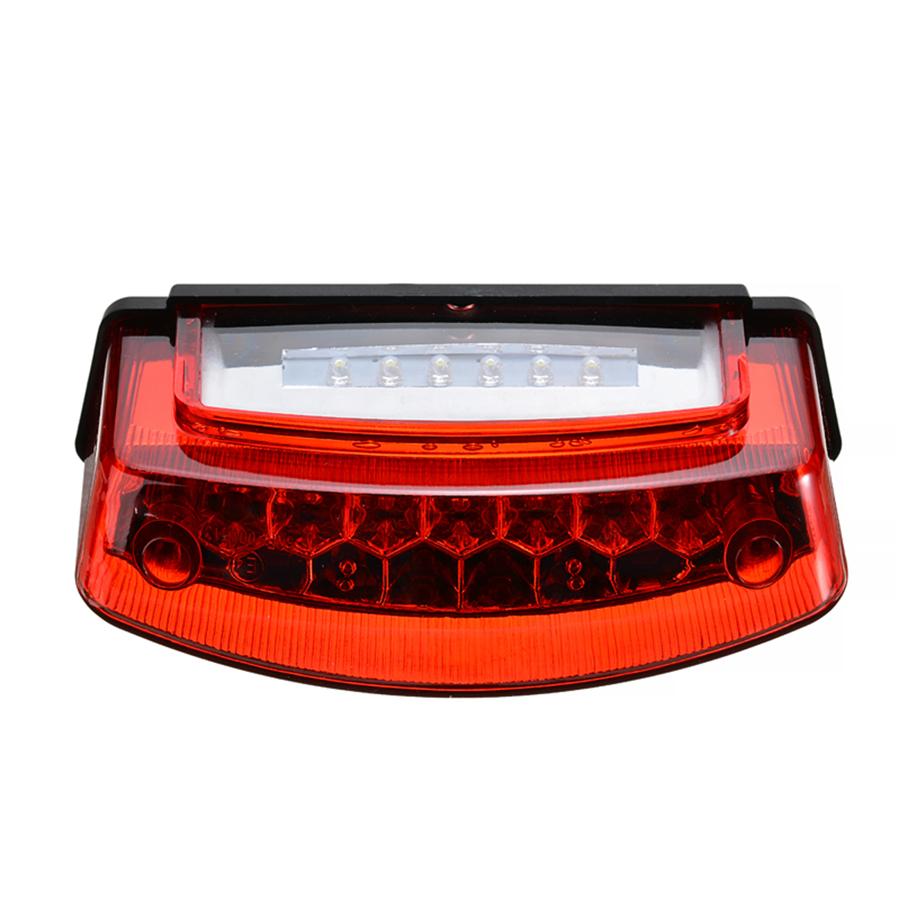 12V Led Motorcycle Plate Light Red Tail Lamp
