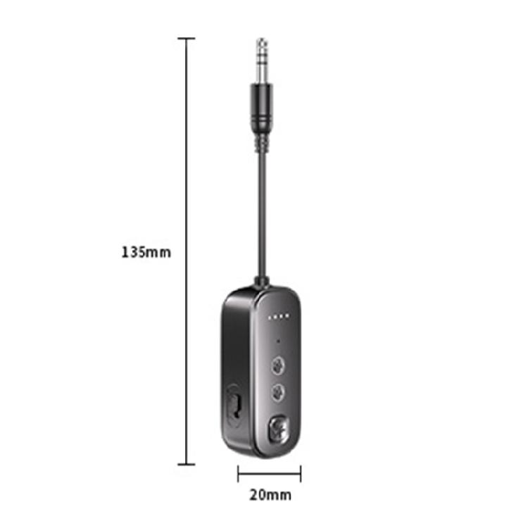 Wireless Bluetooth-compatible Sound Transmitters 3.5mm Auxes Receiver 15H Battery Lifes Low Latency 10m Ranges Car Home Stereos